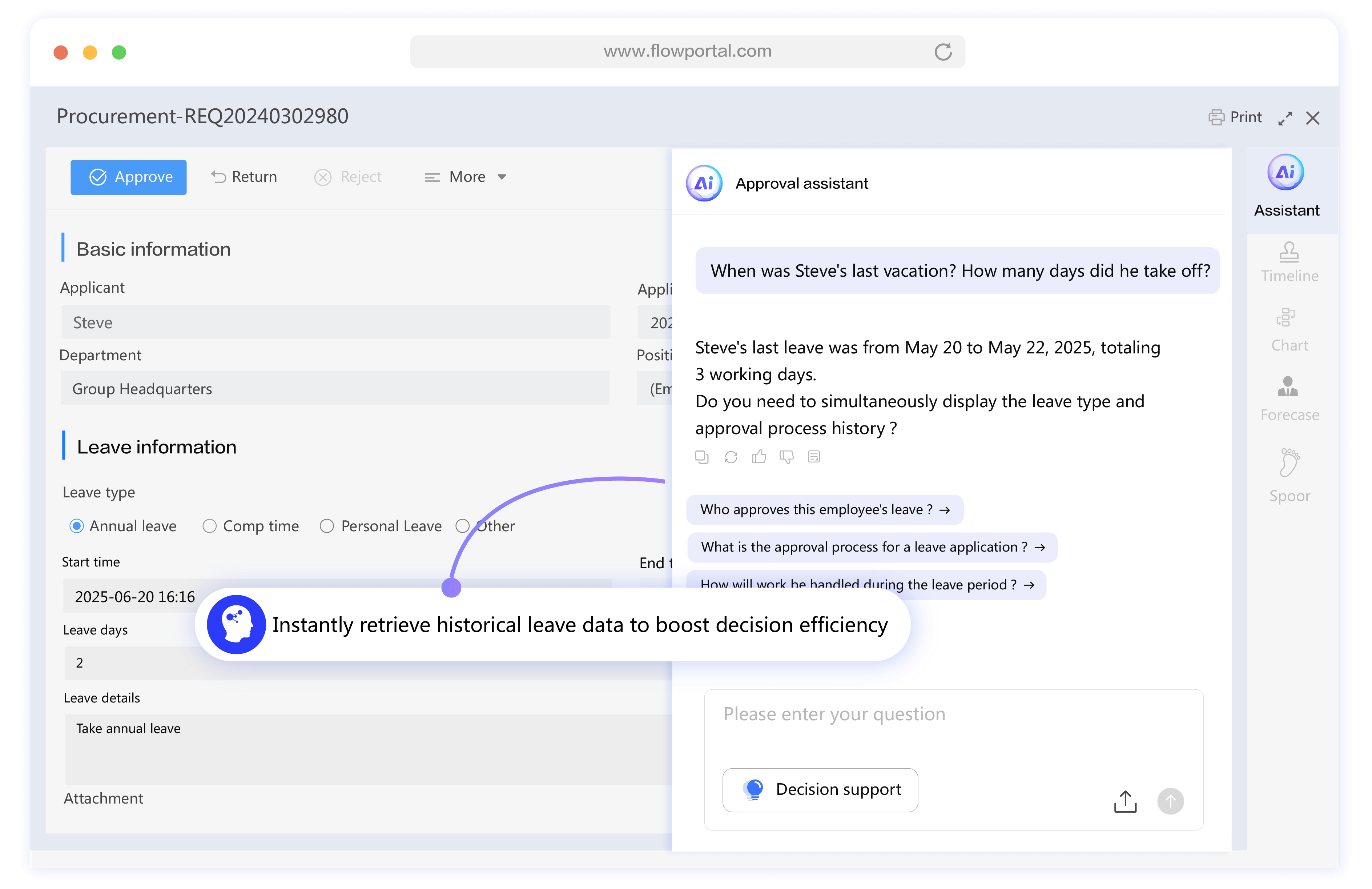 FlowPortal AI Approval Assistant